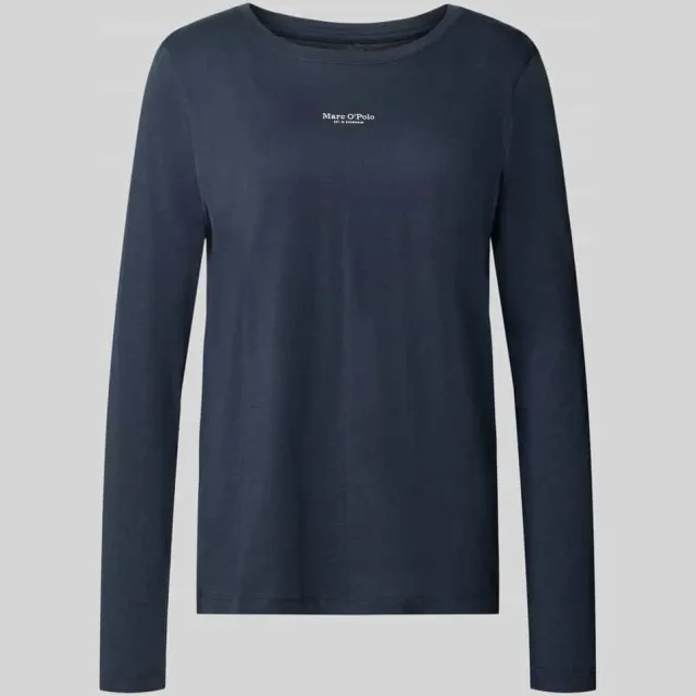 Marc O'Polo Regular fit pyjamabovendeel van puur katoen donkerblauw