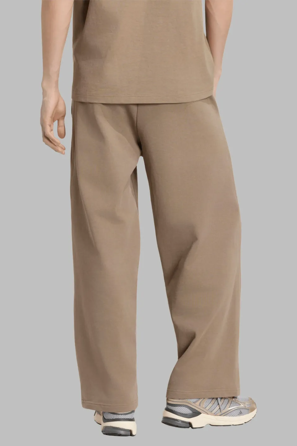 Adidas Kit Small Logo Wide joggingbroek beige, foto 5