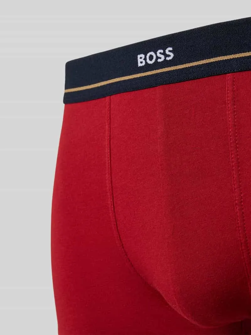 Boss Essential Trunk boxershorts petrol rood zwart, foto 4