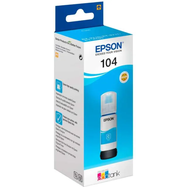 Epson 104 EcoTank inktfles cyaan, foto 3