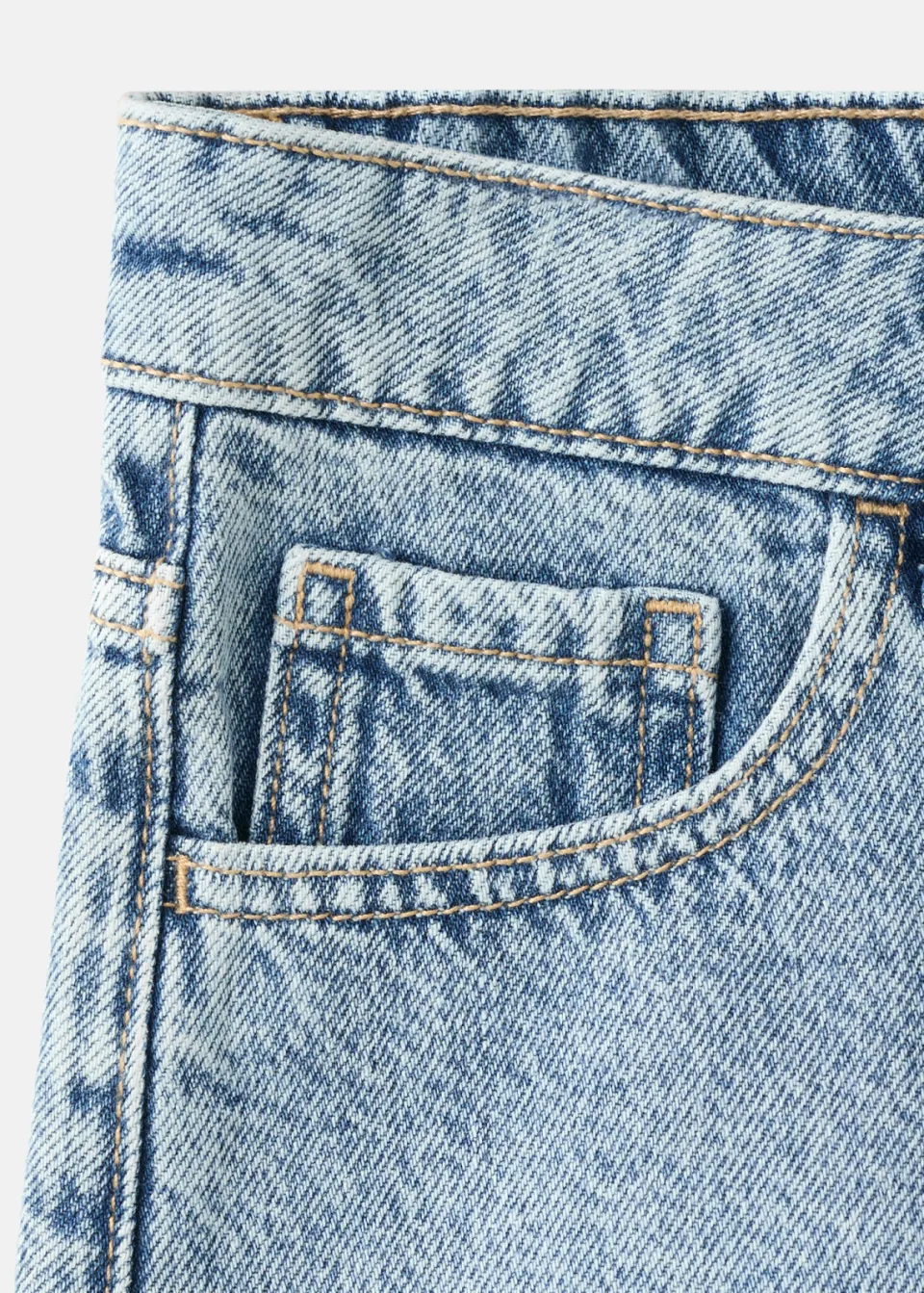 Mango Teen jeansshort lichtblauw light blue denim, foto 7