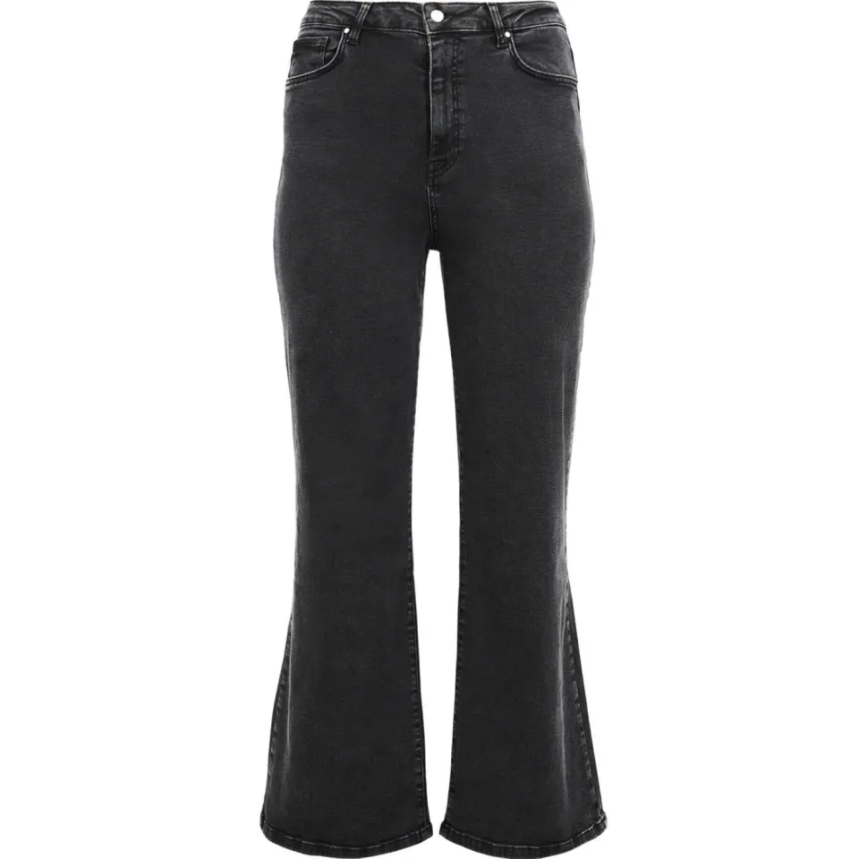 Yoek high waist wide leg jeans black denim, foto 2