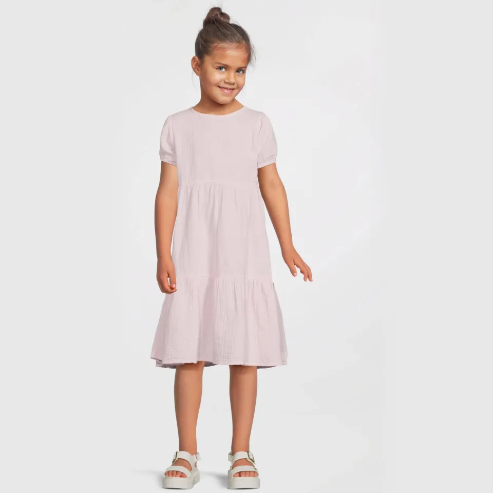 NAME IT MINI A-lijn jurk roze