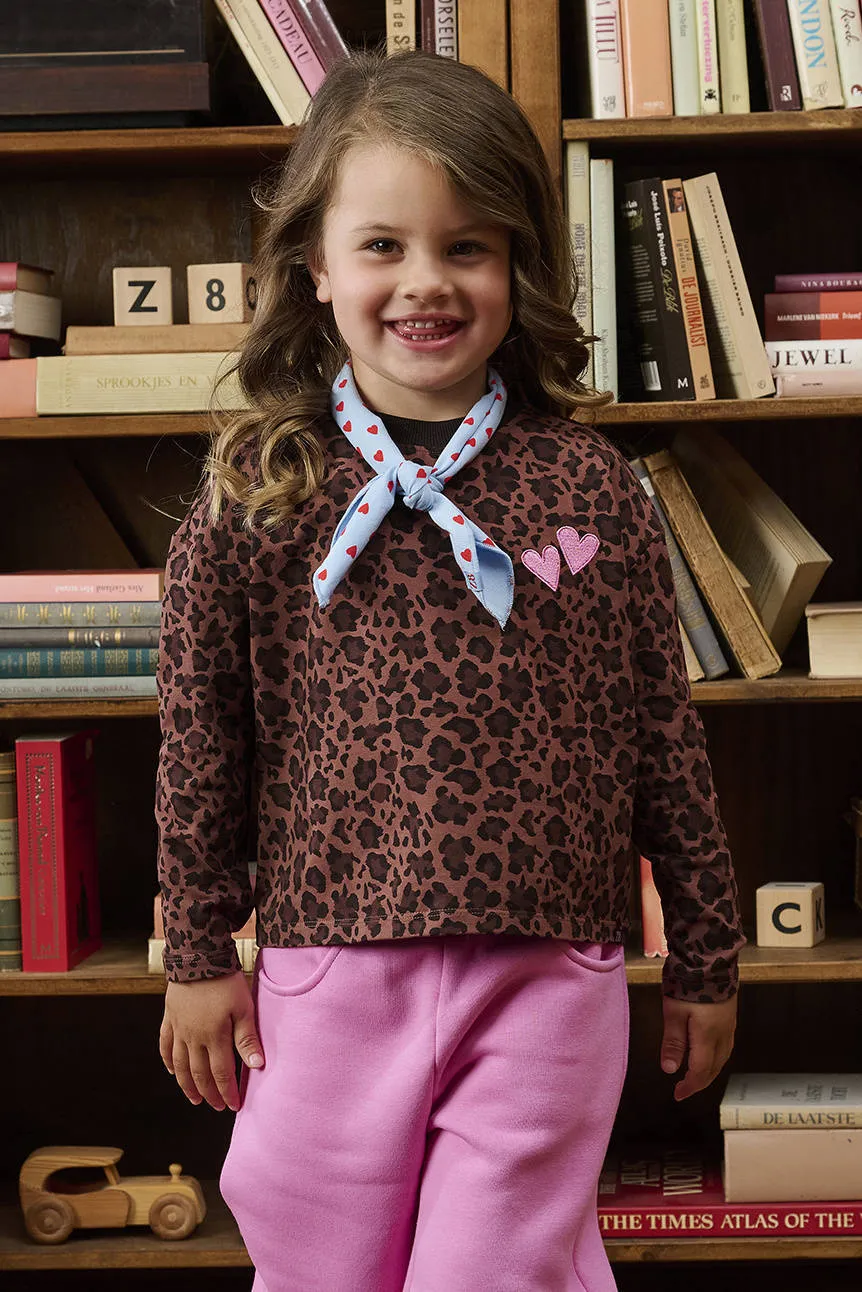 Z8 mini longsleeve panterprint bruin, foto 5