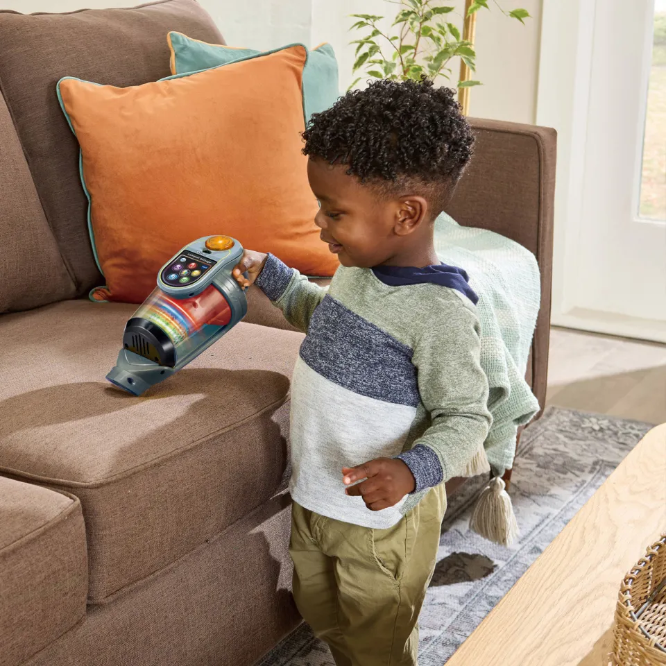 VTech Preschool Lichtpret speelgoedstofzuiger rood, foto 2