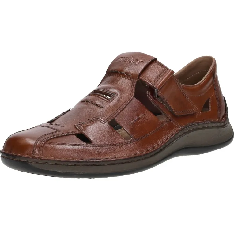 Rieker gesloten sandalen bruin, foto 3