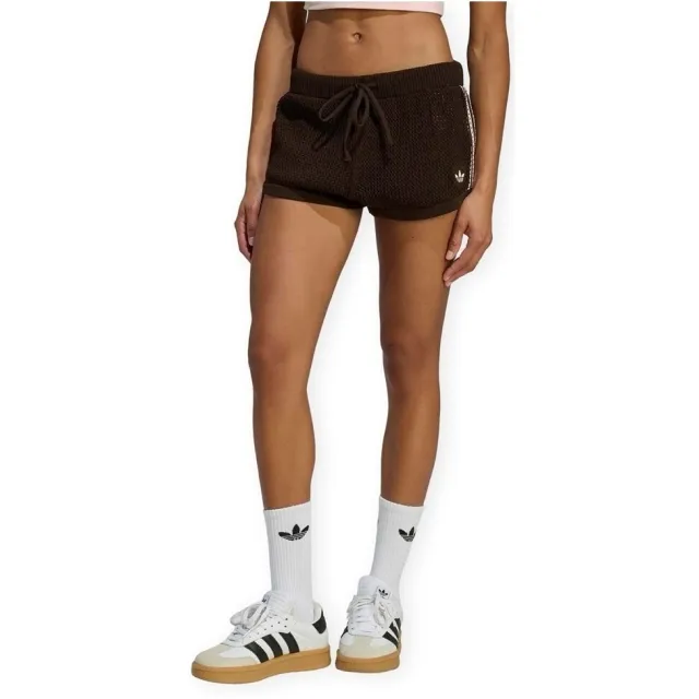 Adidas Knitted Crochet Shorts KE0197 bruin Brown