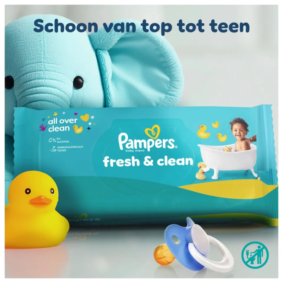Pampers Fresh & Clean billendoekjes, foto 3
