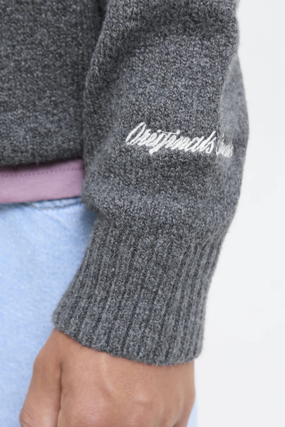 Jack & Jones JUNIOR pullover grijs melange gebreid, foto 6