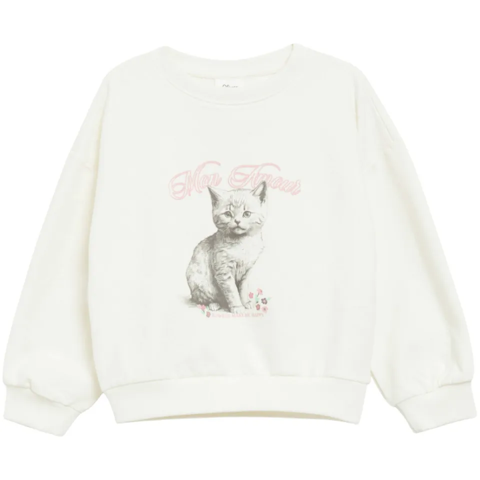 S.Oliver sweater met print - wit, foto 2