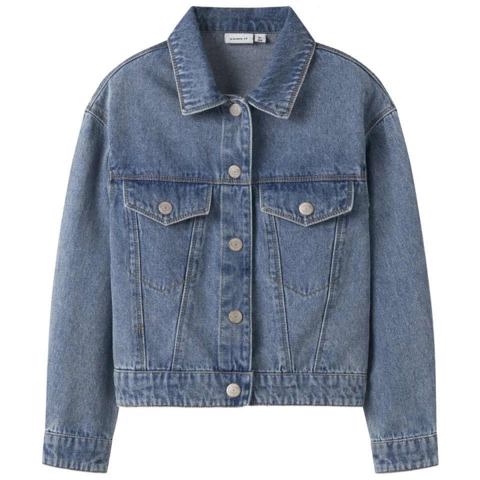 NAME IT spijkerjas medium blue denim, foto 3