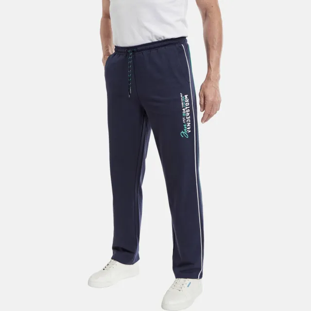 Jan Vanderstorm Plus Sixe loose fit joggingbroek KALEVI Plus donkerblauw, foto 3