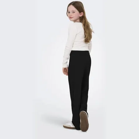Only Kids Girl wide leg casual broek zwart, foto 3