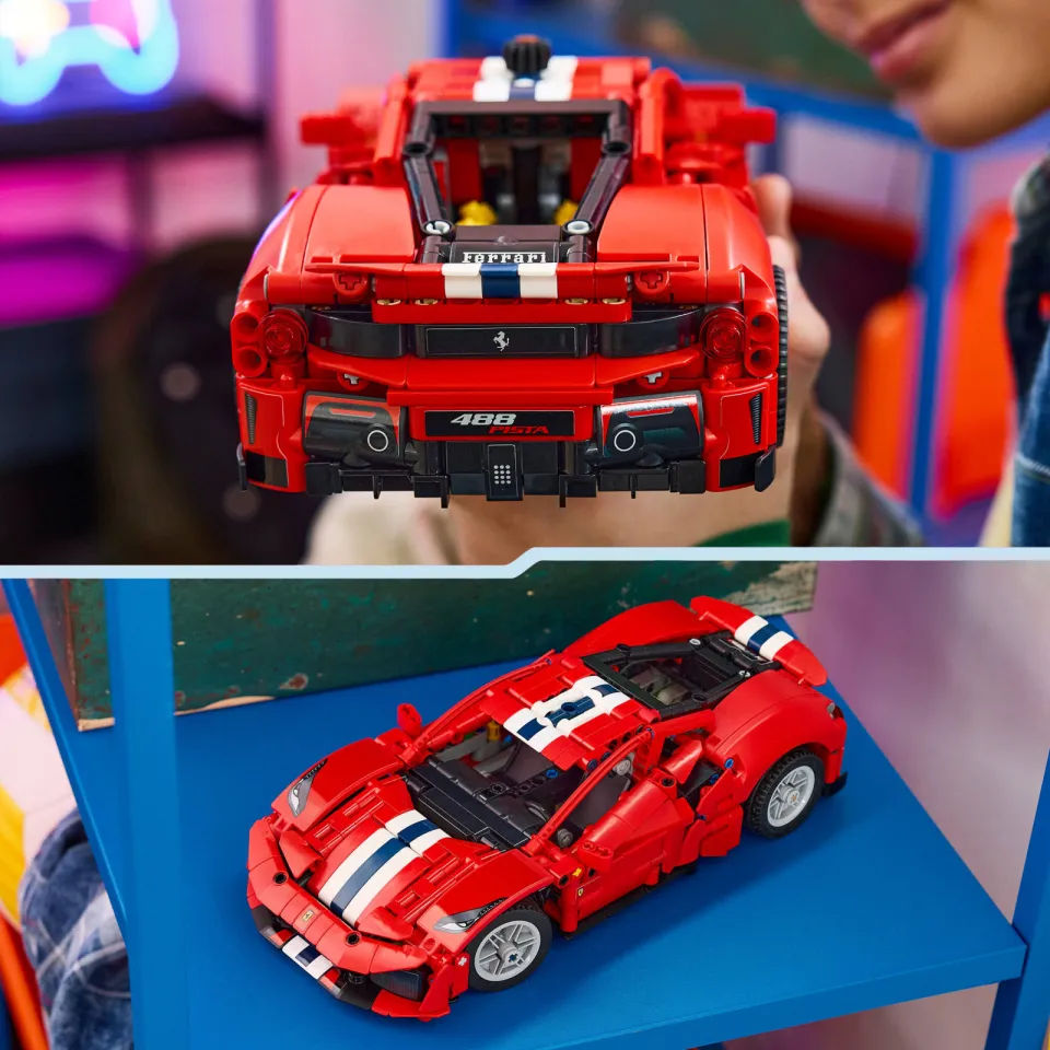 Lego Technic Ferrari 488 PISTA Auto Speelgoed 42235, foto 3
