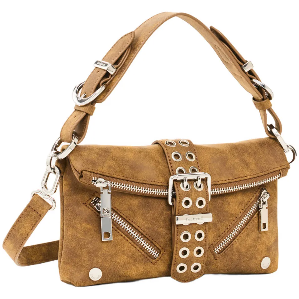 Desigual Valentine schoudertas camel, foto 2