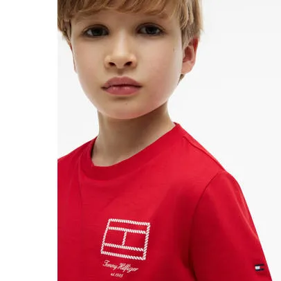 Tommy Hilfiger T-shirt met print rood, foto 5