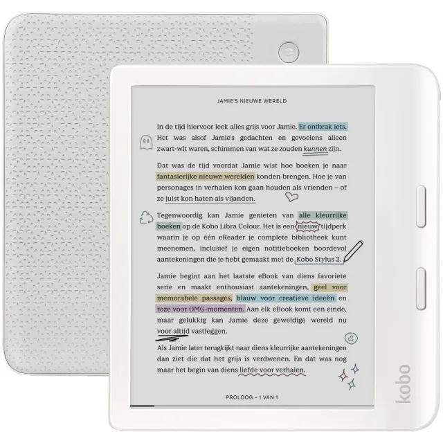 Kobo Libra Colour e-reader wit