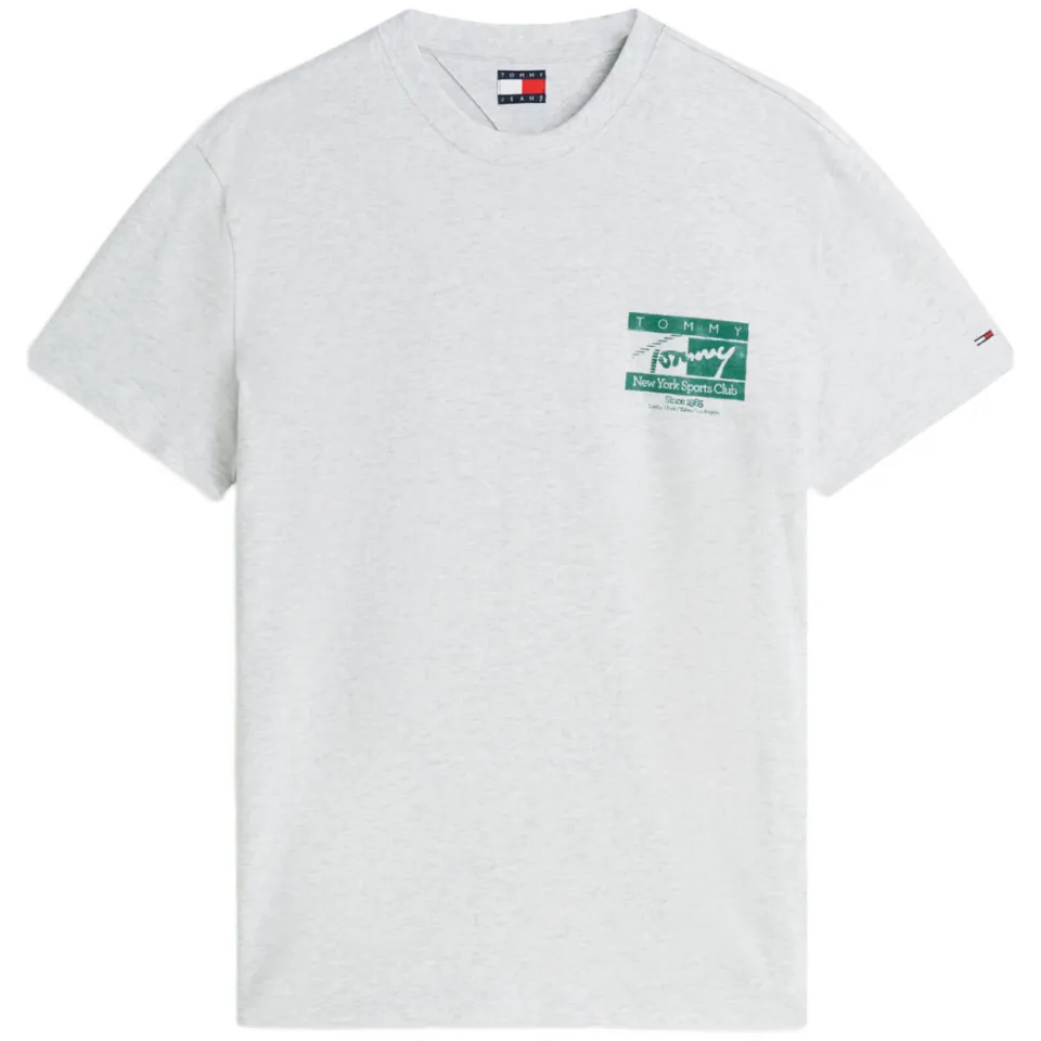 Tommy Jeans regular fit T-shirt met backprint - grijs, foto 3