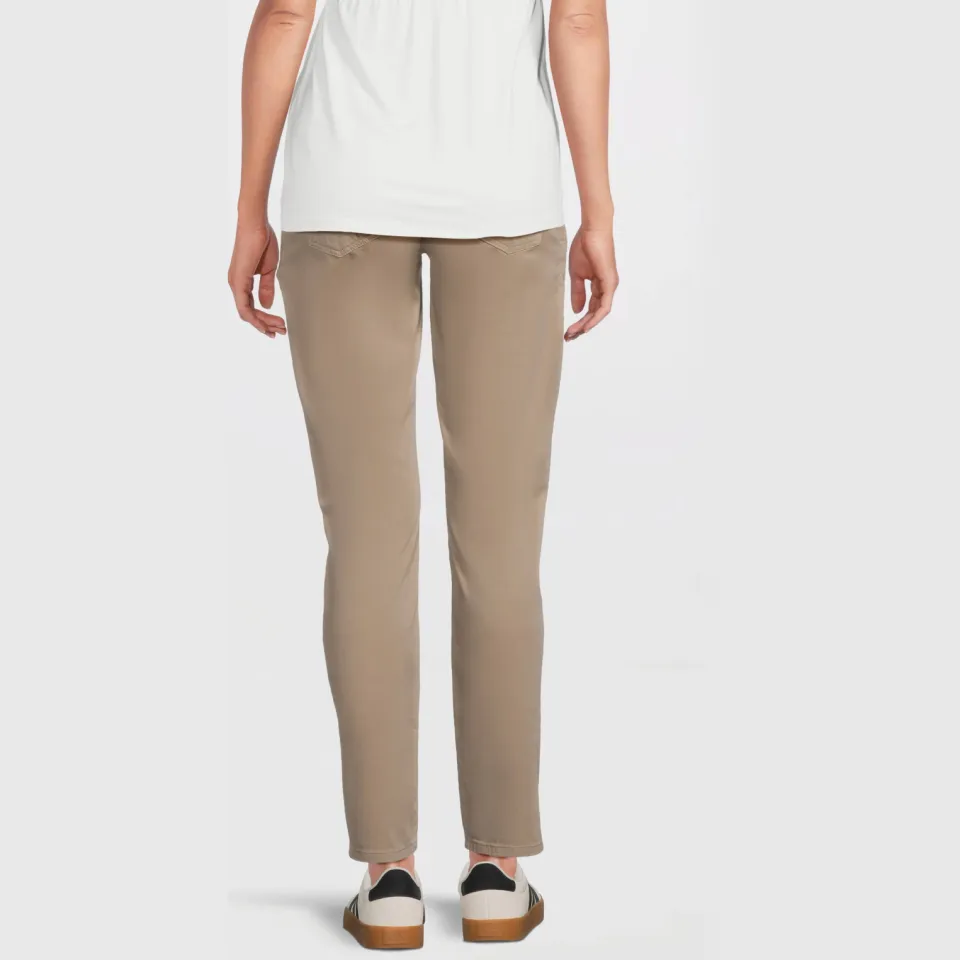 LOVE2WAIT regular fit zwangerschapsbroek Chino zand, foto 4