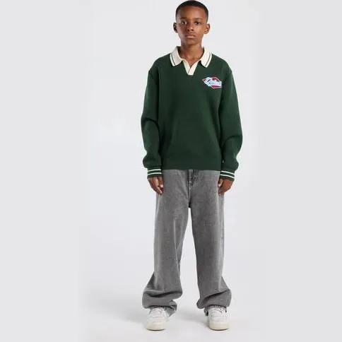 America Today gebreide trui met patches - groen, foto 3
