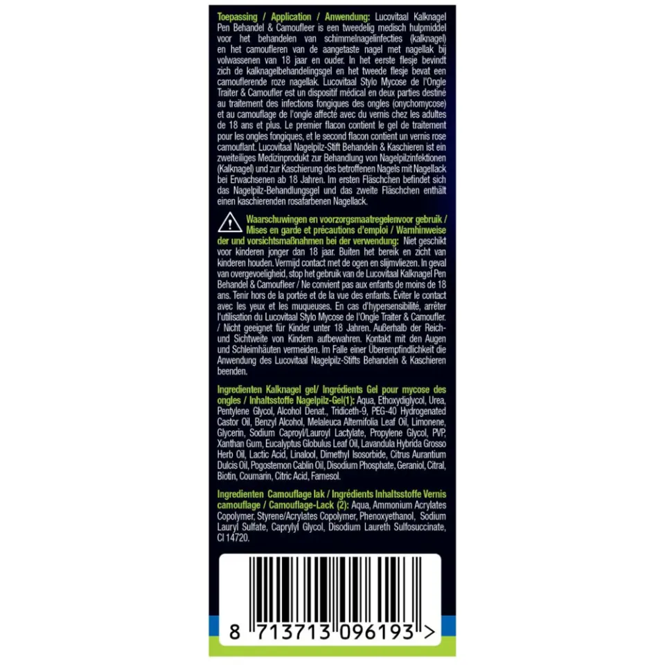 2+3 gratis: Lucovitaal Kalknagel Pen DUO Behandel & Camoufleer 2x4 ml, foto 3