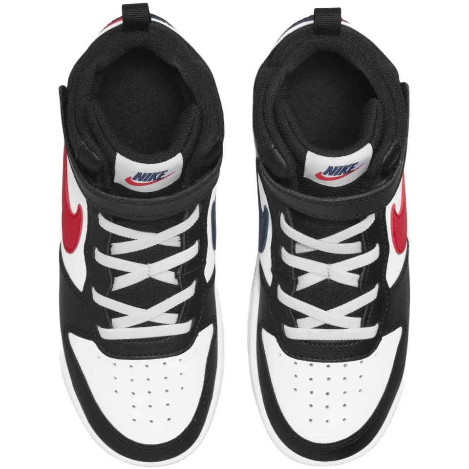 Nike Court Borough Mid 2 sneakers wit rood zwart, foto 2