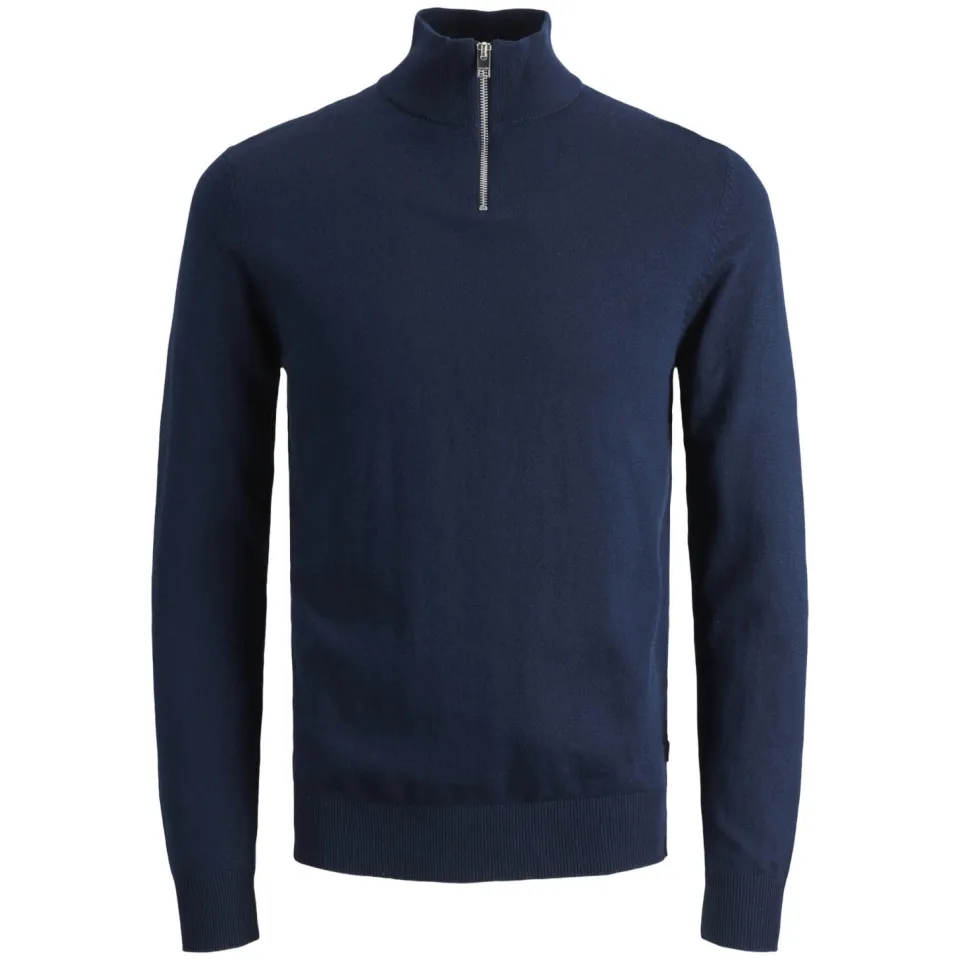 Jack & Jones JUNIOR trui donkerblauw fijn gebreid, foto 2