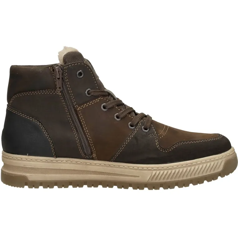 Rieker hoge veterschoenen donkerbruin