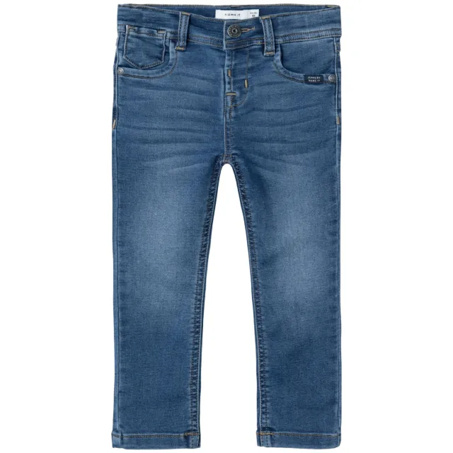 NAME IT MINI slim fit jeans NMMSILAS dark blue denim