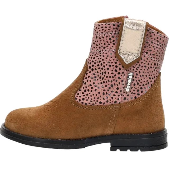Develab western boot enkellaarsje cognac, foto 2