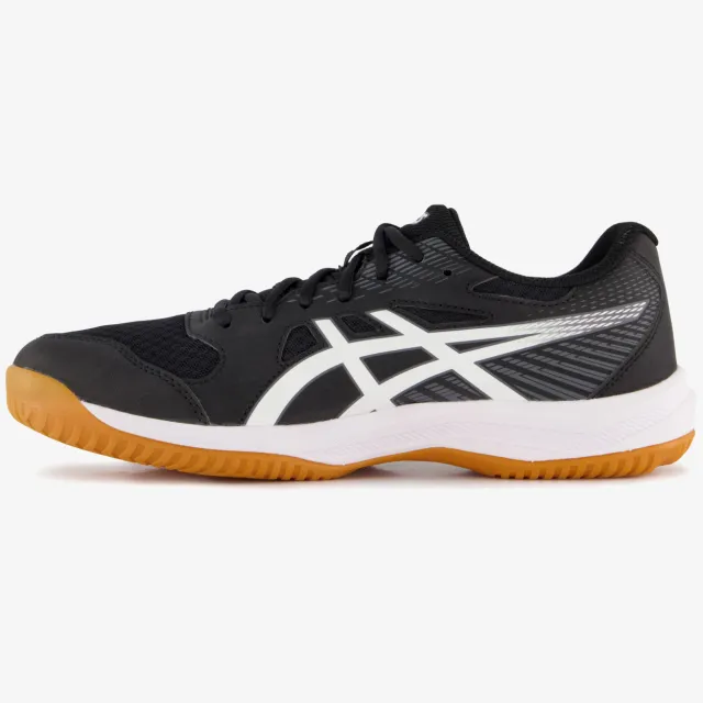 Asics Upcourt 6 heren zaalschoenen zwart Zwart/wit