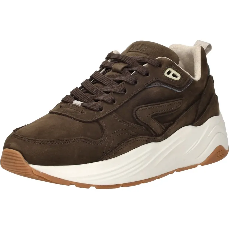 Hub Gilde-W sneakers donkerbruin, foto 4