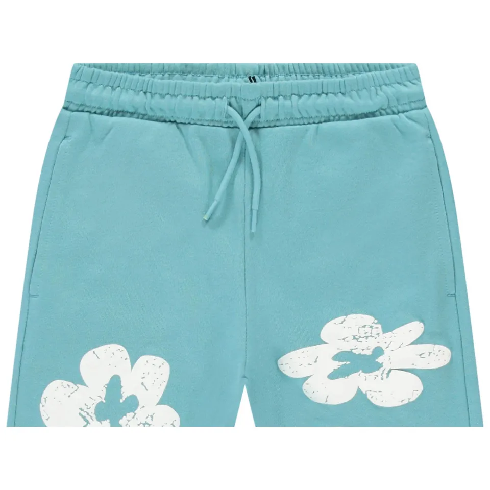 Cars Florian gebloemde sweatshort lichtblauw, foto 5