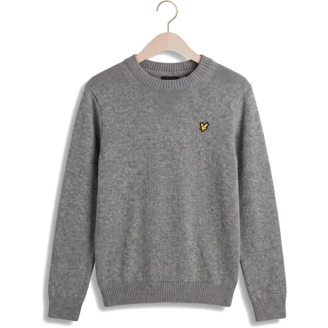 Lyle & Scott Jongens Truien & Vesten Melange Crew Neck Jumper - Grijs