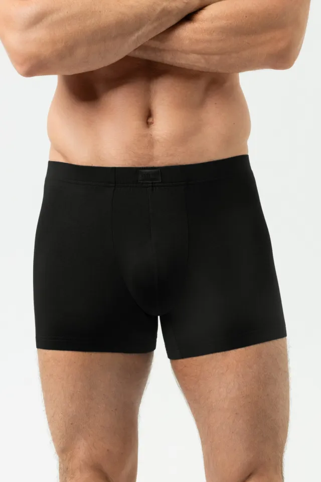 Mey Iconic Modal trunk shorty boxershort zwart