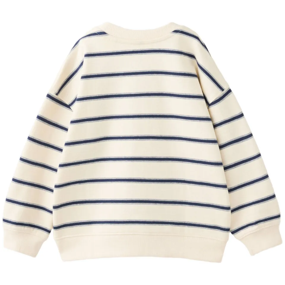 Mango Kids gestreepte sweater - wit, foto 4