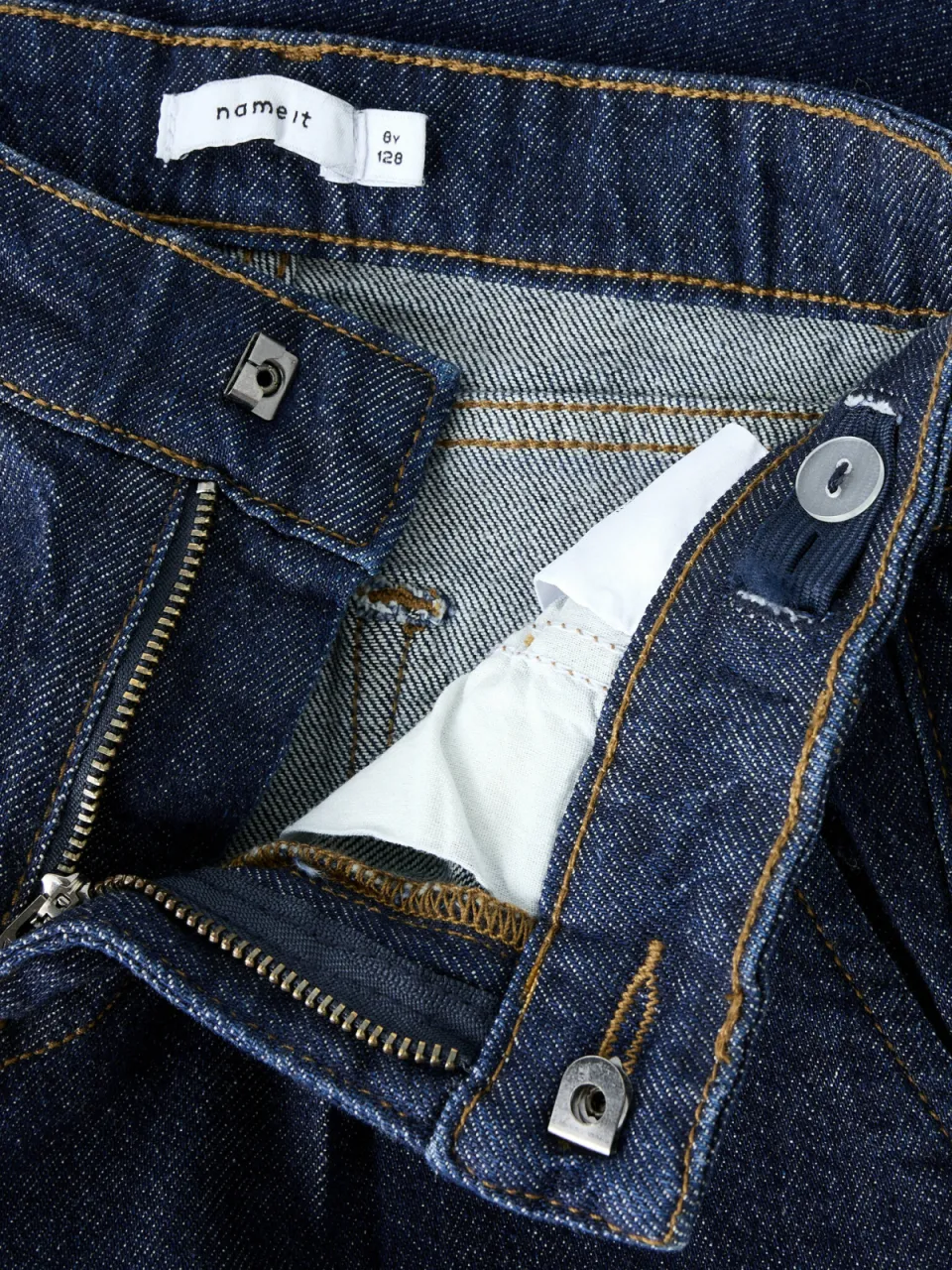 NAME IT KIDS wide leg jeans dark blue denim, foto 5