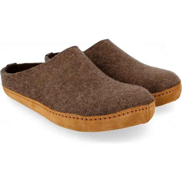 Haflinger Emil's Toffel - Pantoffels, bruin