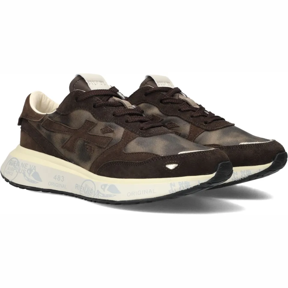 Premiata Lauryn lage sneakers bruin, foto 3
