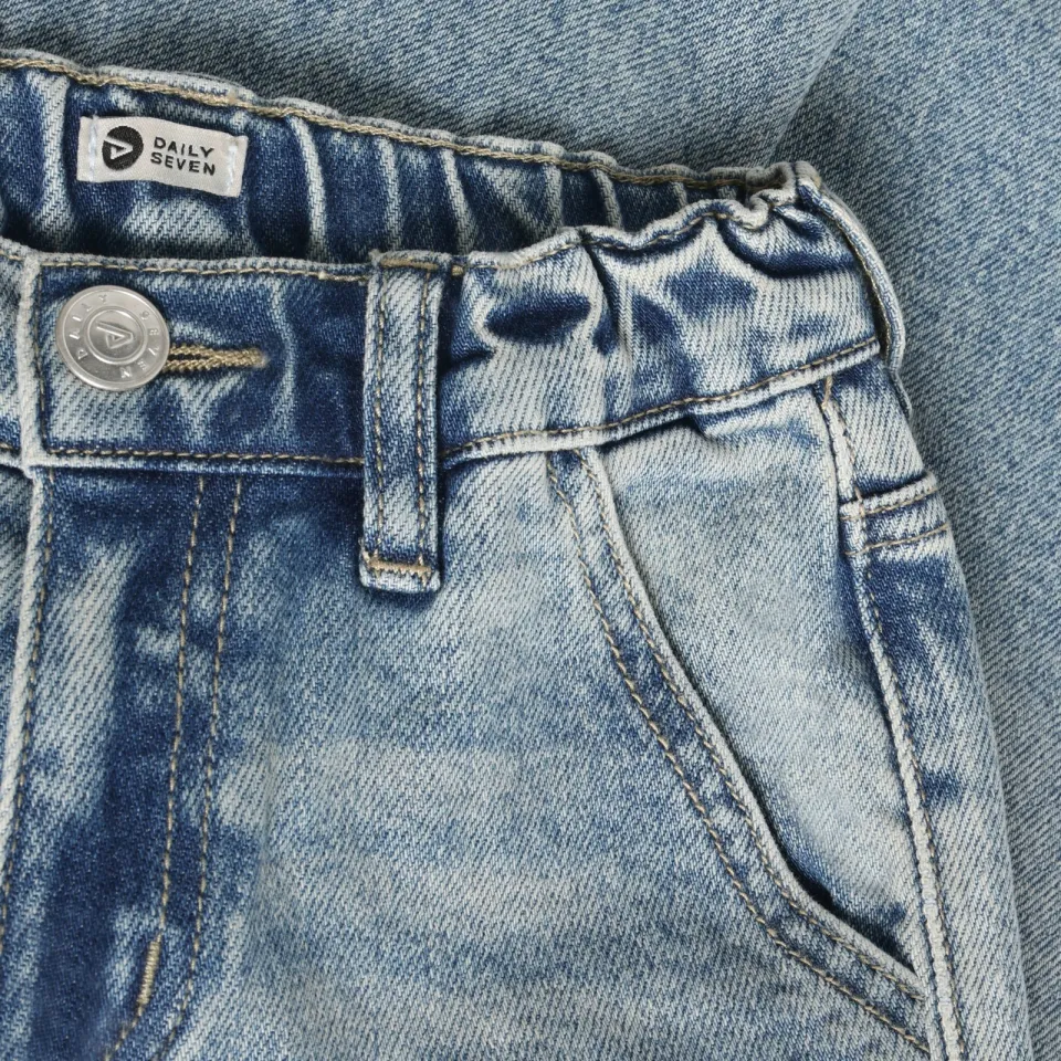 Daily7 wide leg jeans - mediumblauw, foto 6