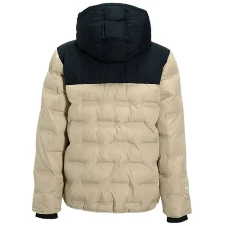 Me & My Monkey colourblock heatseal pufferjas beige, foto 4