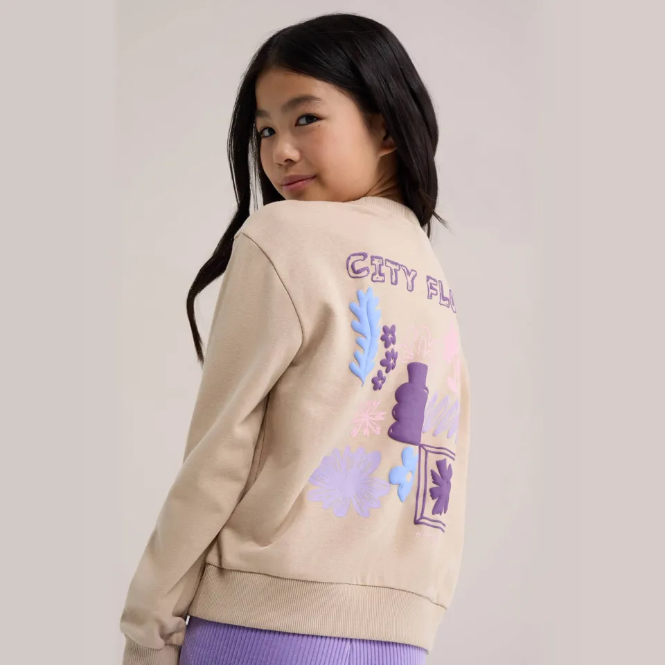 WE Fashion sweater met backprint - beige, foto 5