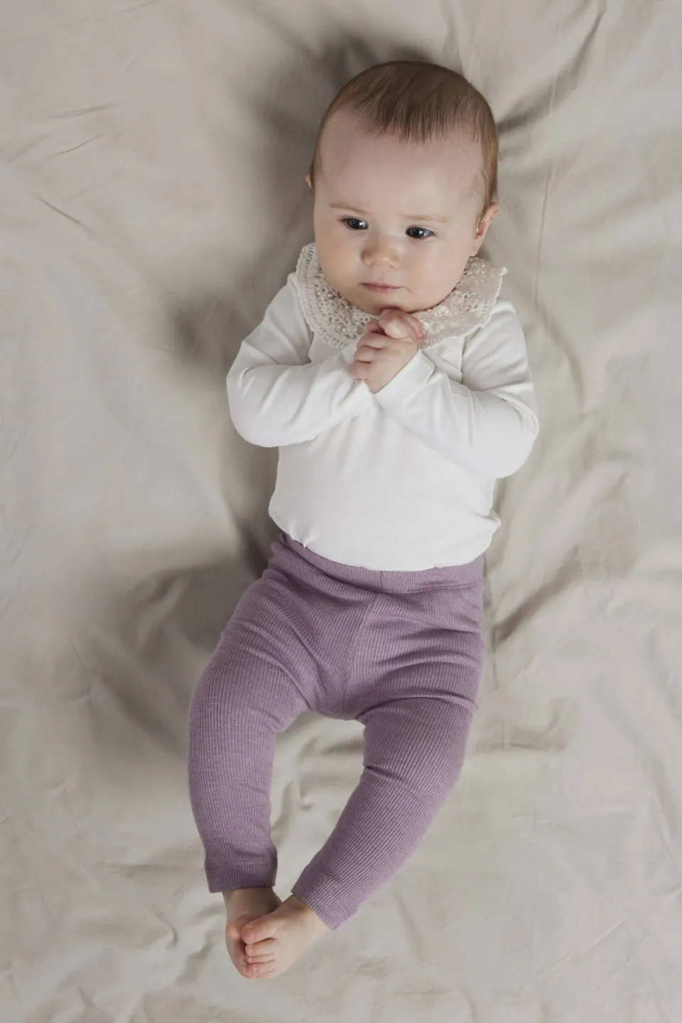 NAME IT BABY legging NBNKAB lila Elderberry-Melange