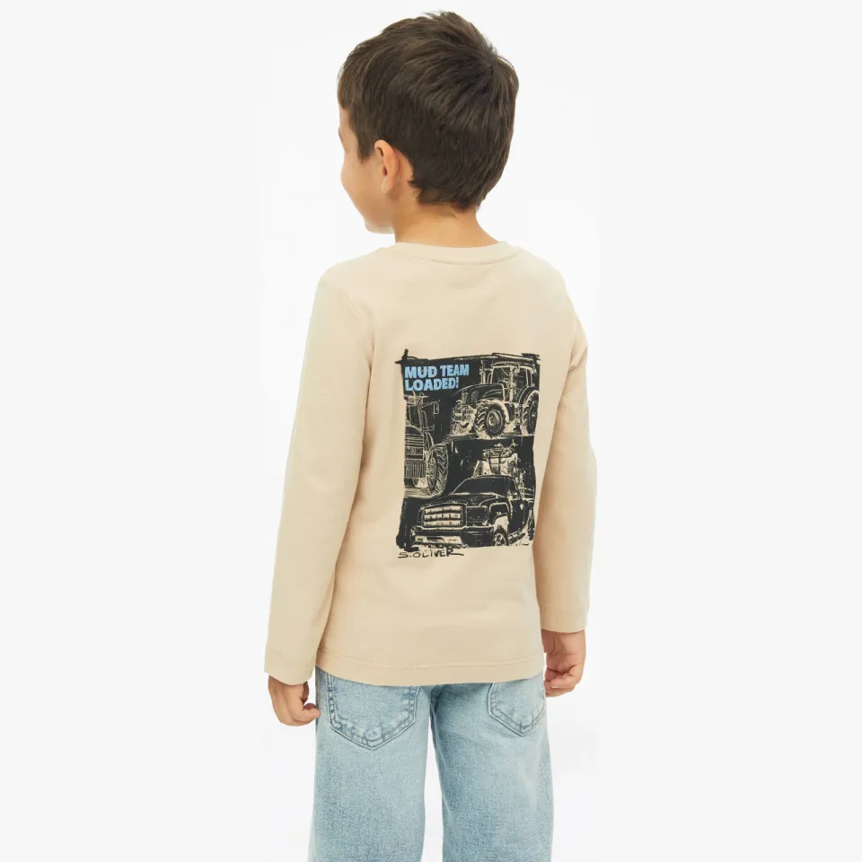 s.Oliver longsleeve met print ecru, foto 5
