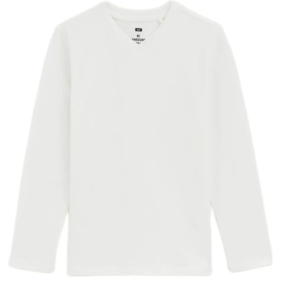 WE Fashion basic longsleeve wit, foto 2