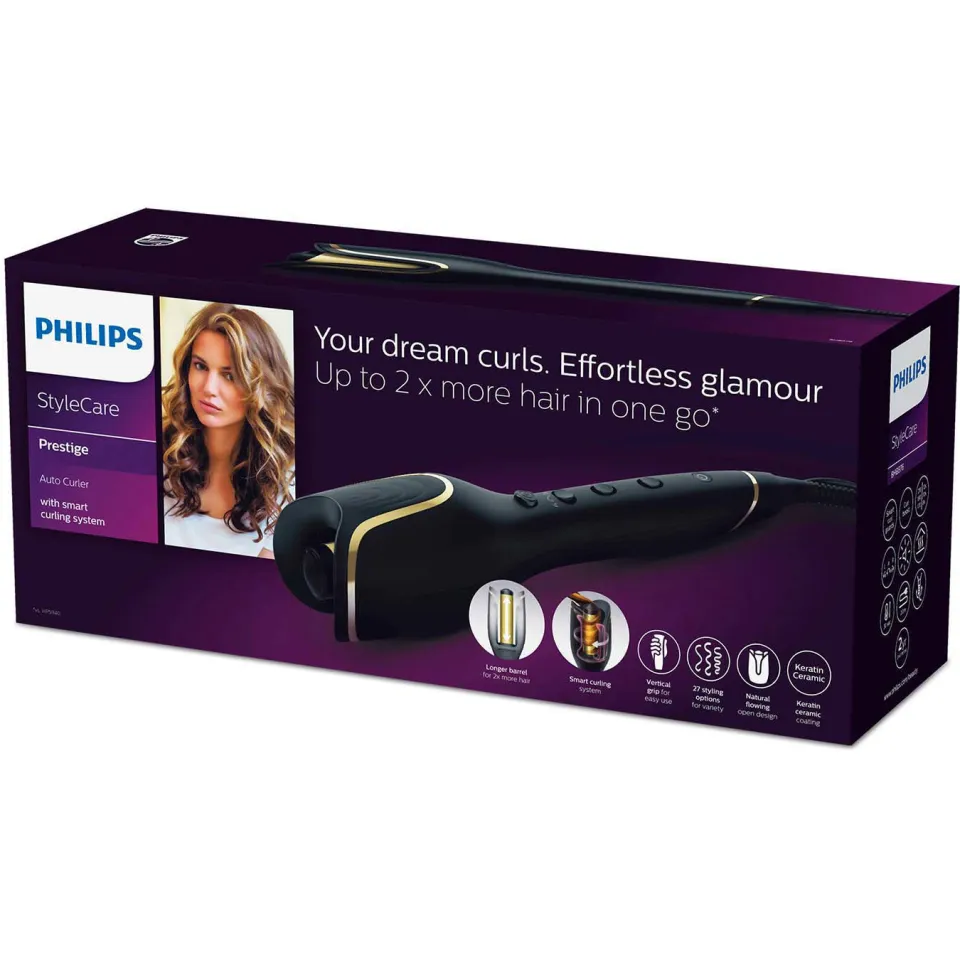Philips StyleCare Prestige automatische krultang BHB876/00 zwart, foto 7