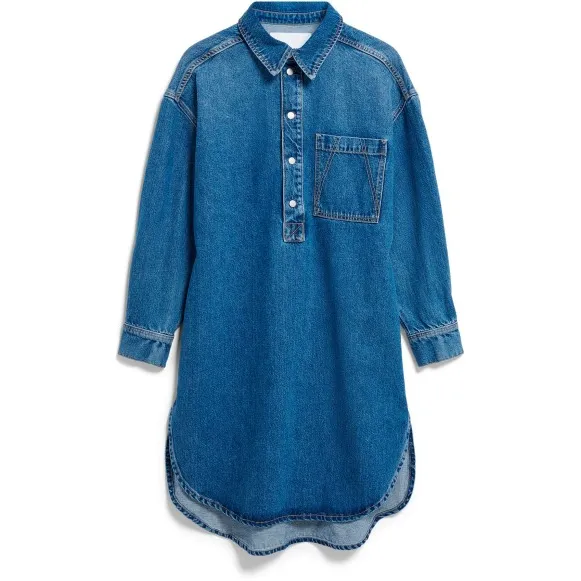 ARMEDANGELS oversized spijkerjurk jeansblauw, foto 3
