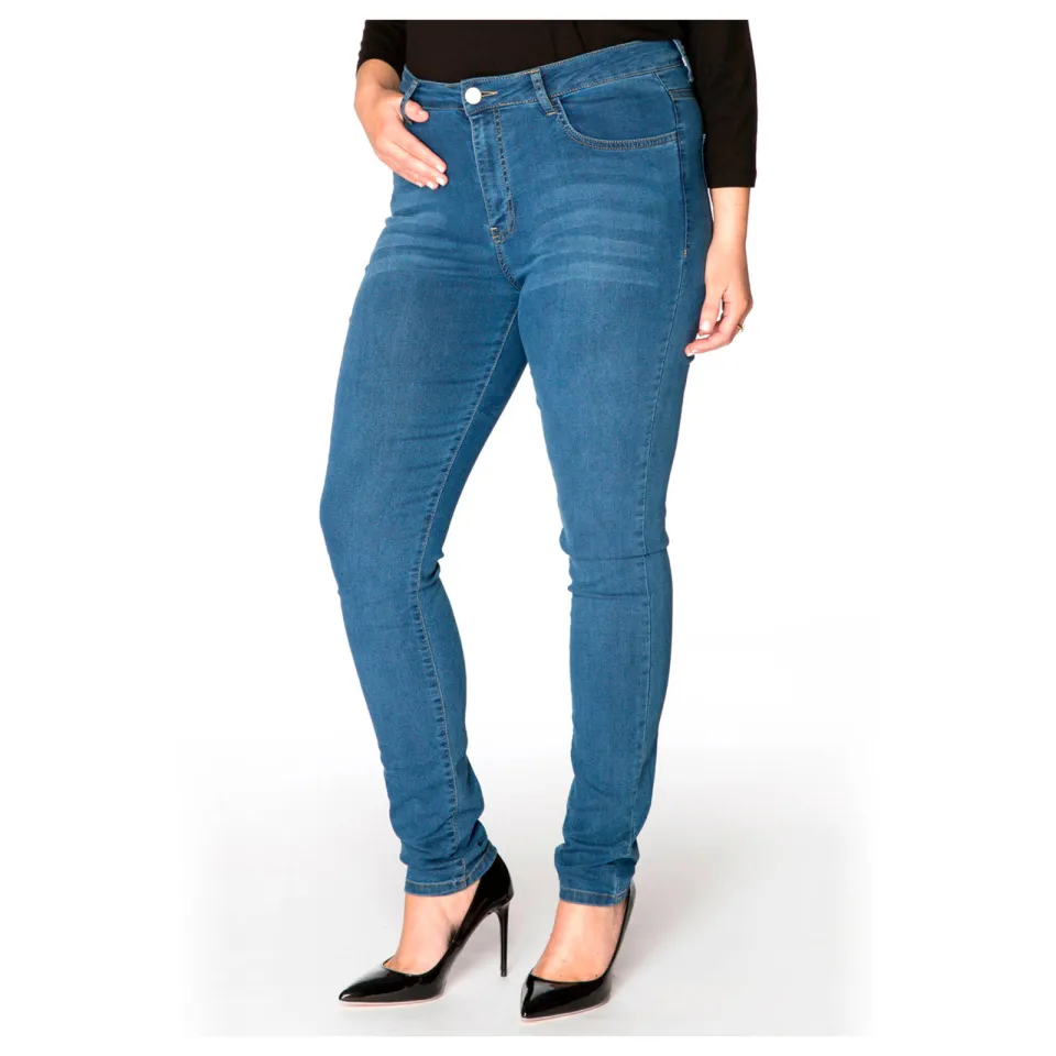 Yoek high waist shaping skinny jeans light denim, foto 6