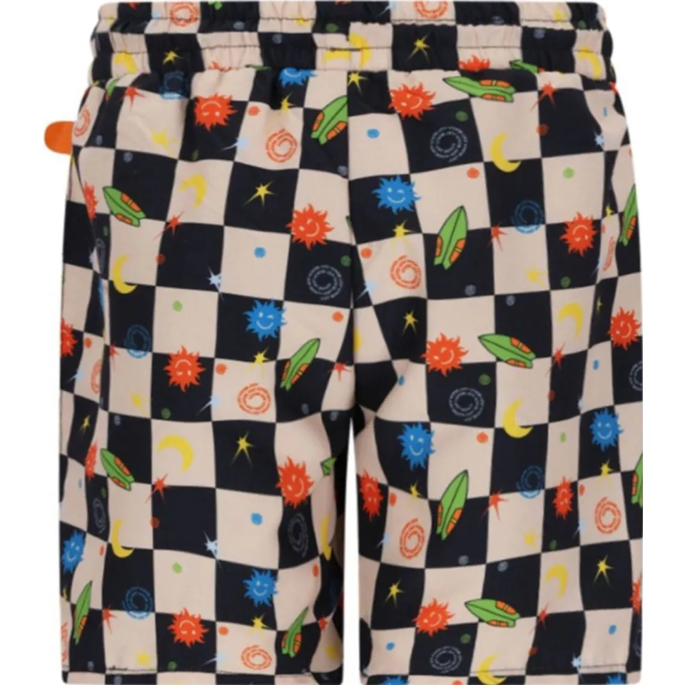 Just Beach zwemshort Poolday zwart/ecru, foto 3