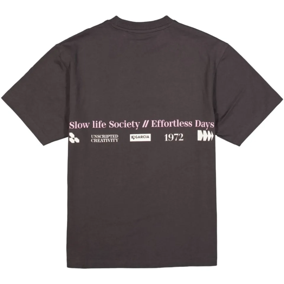 Garcia T-shirt met backprint antraciet, foto 4